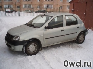 Битый автомобиль Renault Logan